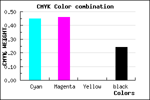 #6B69C3 color CMYK mixer