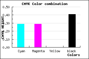 #6B6A96 color CMYK mixer