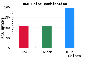 rgb background color #6B6AC2 mixer