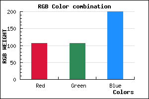 rgb background color #6B6AC8 mixer