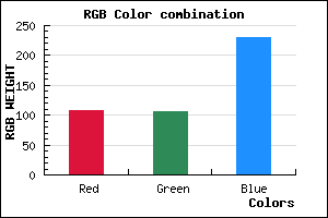 rgb background color #6B6AE6 mixer
