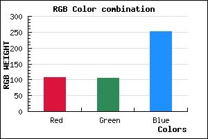 rgb background color #6B6AFC mixer