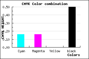 #6B6B7F color CMYK mixer