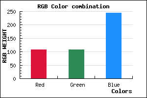 rgb background color #6B6BF5 mixer