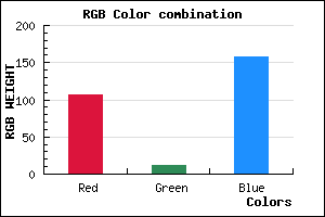 rgb background color #6B0B9D mixer