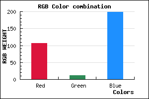 rgb background color #6B0CC6 mixer