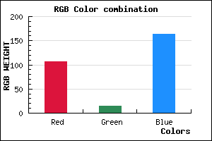 rgb background color #6B0FA3 mixer