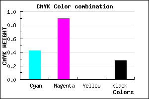 #6B12B8 color CMYK mixer