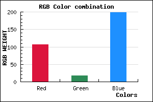 rgb background color #6B12C7 mixer