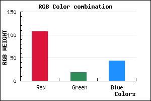 rgb background color #6B132C mixer