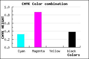 #6B159D color CMYK mixer