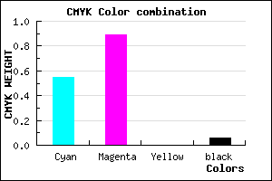 #6B1BF0 color CMYK mixer