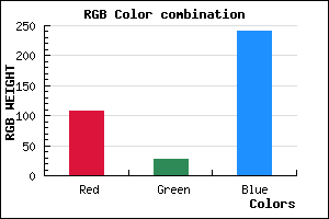 rgb background color #6B1BF0 mixer