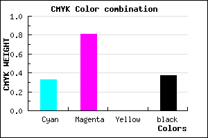 #6B1EA0 color CMYK mixer