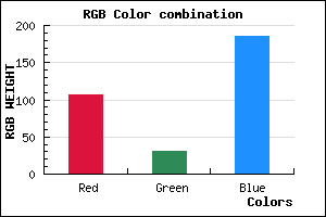 rgb background color #6B1FB9 mixer