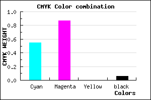 #6B1FF0 color CMYK mixer