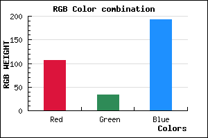 rgb background color #6B21C1 mixer