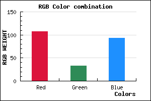 rgb background color #6B215D mixer