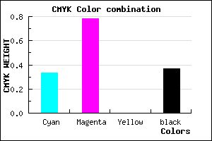 #6B24A0 color CMYK mixer