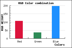 rgb background color #6B24C5 mixer