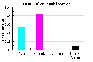 #6B24E9 color CMYK mixer
