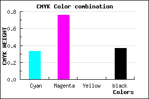 #6B26A0 color CMYK mixer