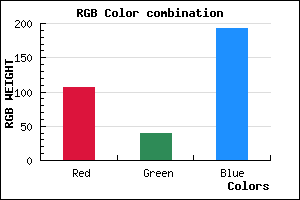 rgb background color #6B28C0 mixer