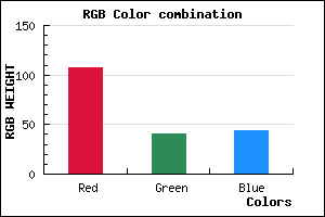 rgb background color #6B292C mixer