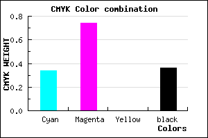 #6B2AA2 color CMYK mixer