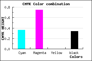 #6B2AA8 color CMYK mixer