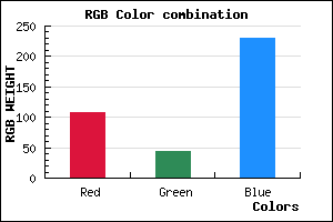 rgb background color #6B2CE6 mixer