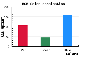 rgb background color #6B2D9F mixer