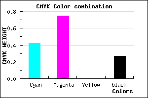 #6B2FB9 color CMYK mixer