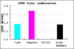 #6B35A7 color CMYK mixer