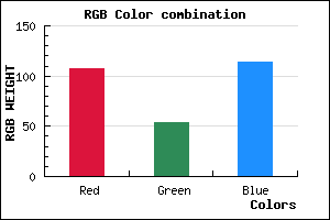 rgb background color #6B3672 mixer