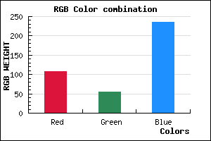 rgb background color #6B36EC mixer