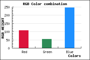 rgb background color #6B36F6 mixer