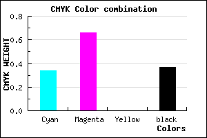 #6B37A1 color CMYK mixer