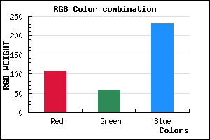 rgb background color #6B3AE7 mixer