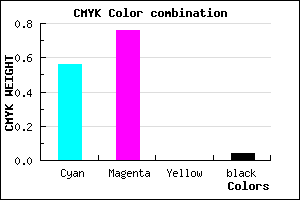 #6B3BF5 color CMYK mixer