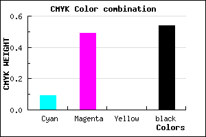 #6B3C76 color CMYK mixer