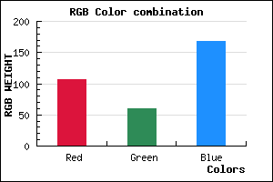 rgb background color #6B3CA8 mixer