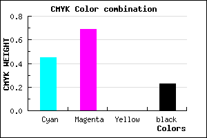 #6B3CC4 color CMYK mixer
