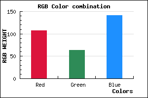 rgb background color #6B3F8D mixer