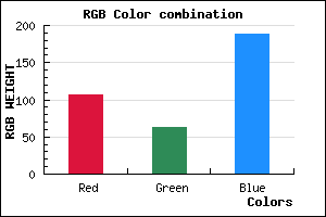 rgb background color #6B3FBD mixer