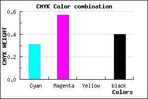 #6B429A color CMYK mixer