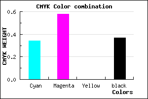 #6B43A1 color CMYK mixer