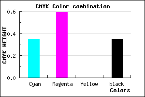 #6B43A5 color CMYK mixer