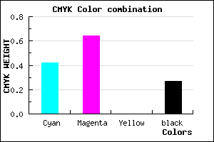#6B43B9 color CMYK mixer