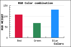 rgb background color #6B4482 mixer